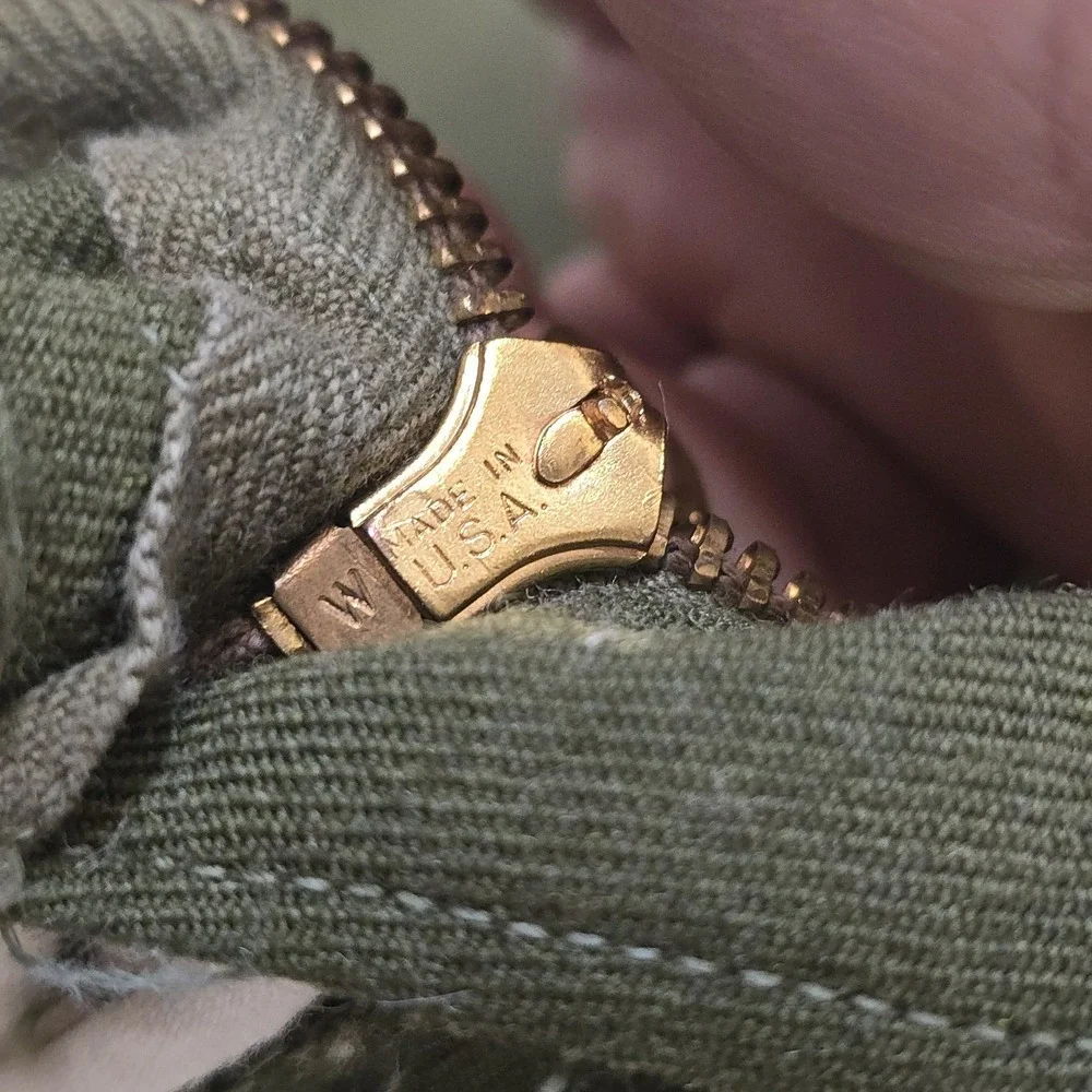 US Army M-1951‎ Heavy Wool Field Trousers 50s Korean War Waldes Zip Medium 34x26
